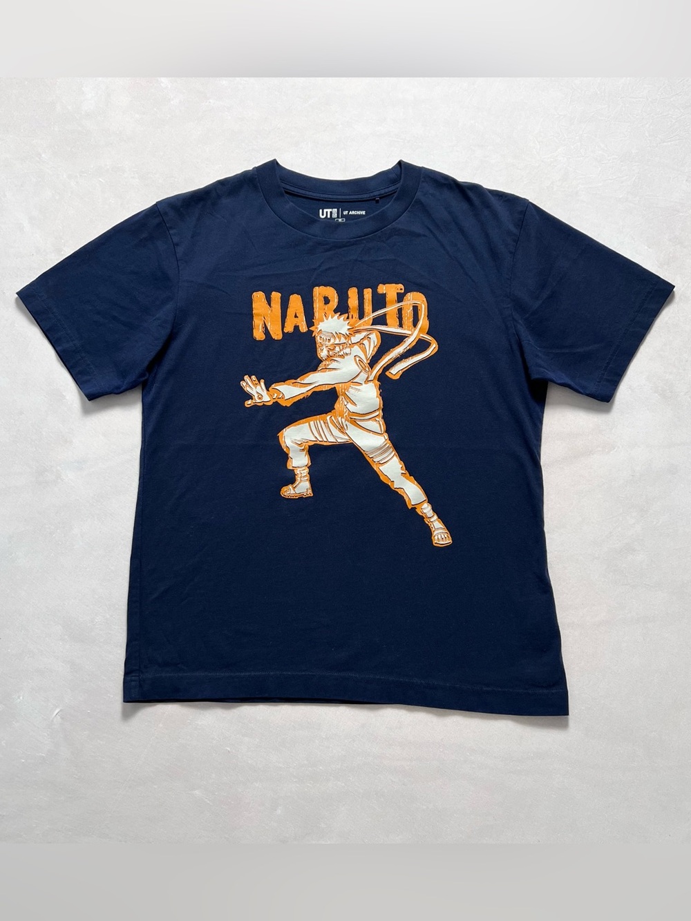 Uniqlo UT Archive Naruto Shippuden T Shirt Navy Blue Size S Anime Manga Graphic